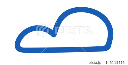 Cloud Outline Minimal Line Emblem 143113513