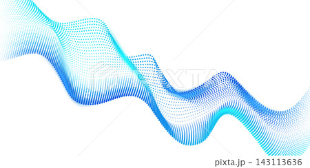 Abstract technology particle wave background. Modern design vector illustration. Abstract technology particle wave background. Modern design vector illustration. 143113636