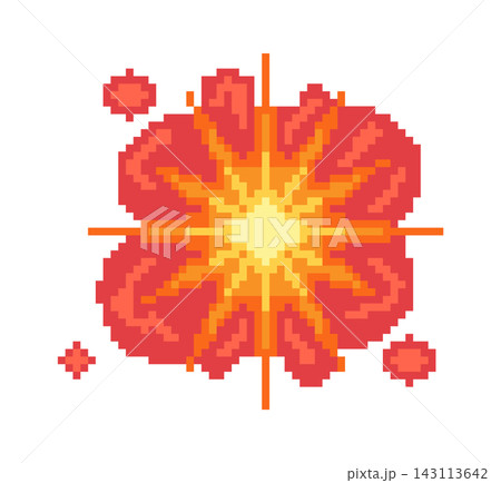 Explosion Blast Pixel Art Effect 143113642