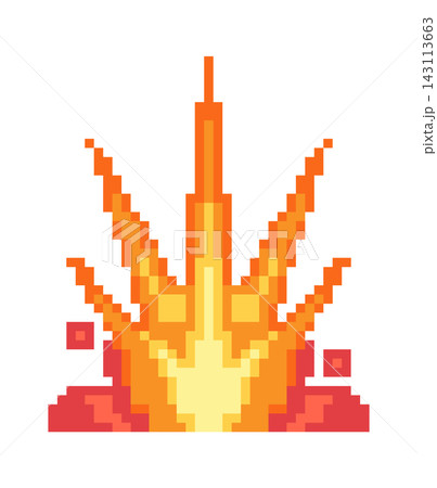 Explosion Burst Pixel Sprite Game Asset Explosion Burst Pixel Sprite Game Asset 143113663