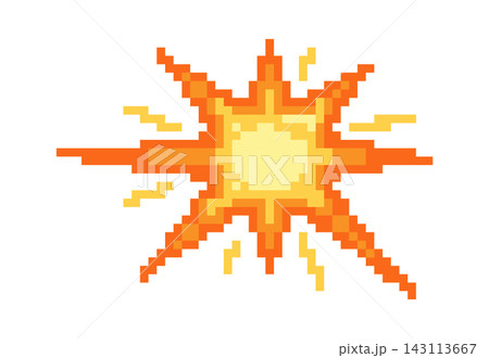Explosion Burst Pixel Art Sprite 143113667