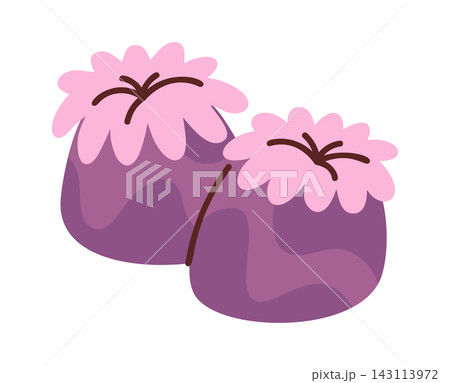 Sea Anemone or Soft Coral Pair Cartoon Illustration Sea Anemone or Soft Coral Pair Cartoon Illustration 143113972
