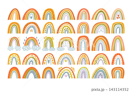 Rainbow Collection Pattern Set Cartoon 143114352