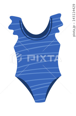 Swimsuit One Piece With Ruffle Sleeve Cartoon Swimsuit One Piece With Ruffle Sleeve Cartoon 143114429