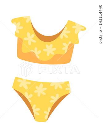 Bikini Floral Two Piece Swimwear Cartoon 143114440