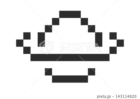 Sombrero Pixel Icon Retro 8 Bit 143114820