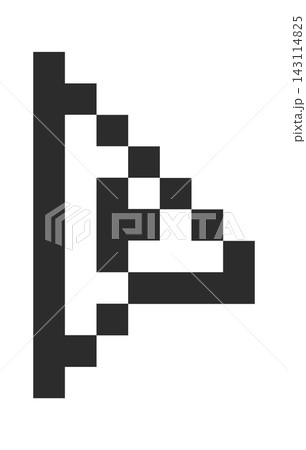 Pixel Play Button Arrow Cursor Symbol Pixel Play Button Arrow Cursor Symbol 143114825