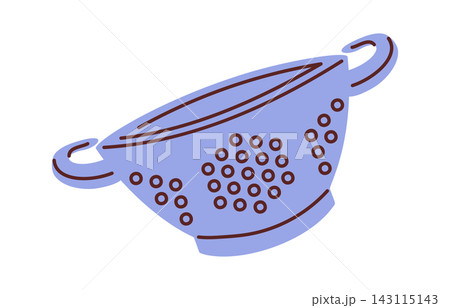 Colander With Handles Kitchen Utensil Cartoon 143115143