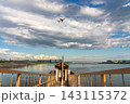 羽田五十間鼻無縁仏堂と飛行機 羽田五十間鼻無縁仏堂と飛行機 143115372