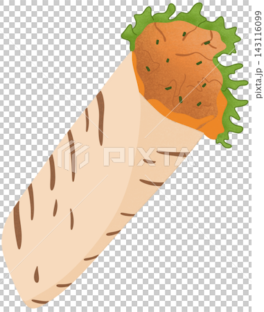 chicken kebab illustration 143116099