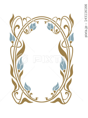 Frame Art Nouveau Floral Border Frame Art Nouveau Floral Border 143116166