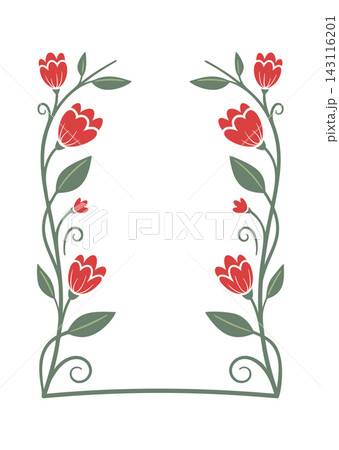 Frame With Tulip Vines Art Nouveau Frame With Tulip Vines Art Nouveau 143116201