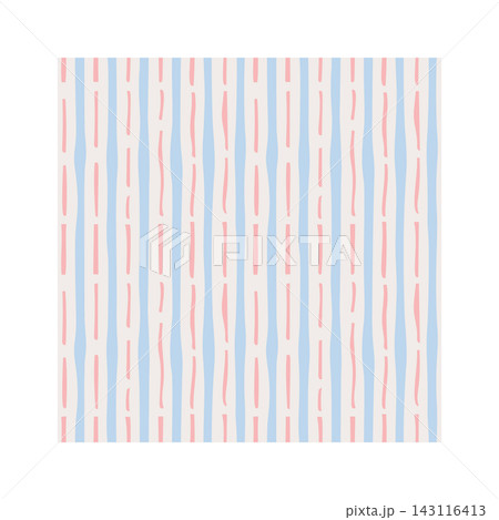 Stripe Seamless Pattern Hand Drawn 143116413