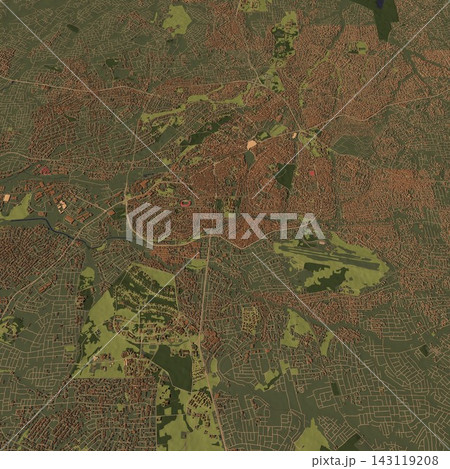 3D illustration of city and urban in Kumasi Ghana 3D illustration of city and urban in Kumasi Ghana 143119208