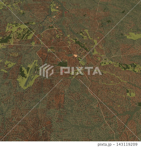 3D illustration of city and urban in Kumasi Ghana 3D illustration of city and urban in Kumasi Ghana 143119209