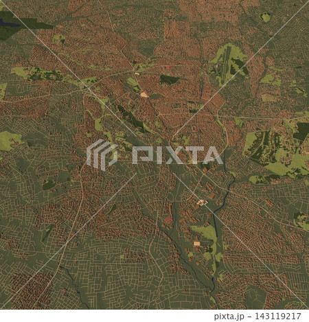 3D illustration of city and urban in Kumasi Ghana 3D illustration of city and urban in Kumasi Ghana 143119217