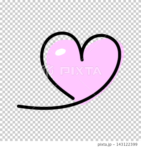 Hand-painted heart Hand-painted heart 143122399