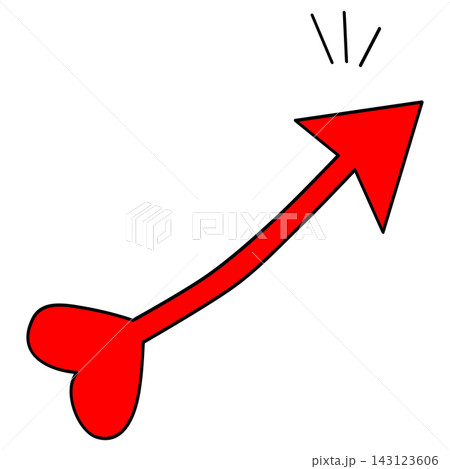 Red heart arrow pointing up love direction motion growth indicator pointer sticker print visual graphic clipart artwork design icon element illustration Red heart arrow pointing up love direction motion growth indicator pointer sticker print visual graphic clipart artwork design icon element illustration 143123606