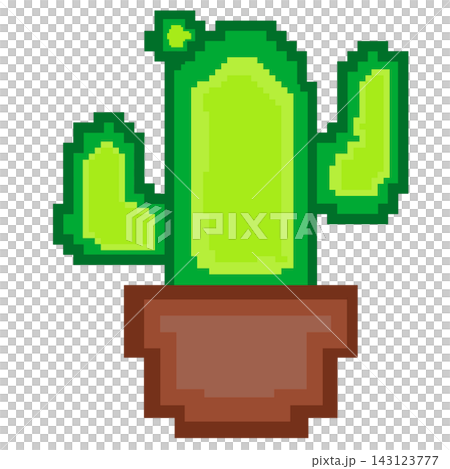 Pixel art cactus in pot green desert plant retro game element sticker print visual graphic clipart artwork design icon element illustration Pixel art cactus in pot green desert plant retro game element sticker print visual graphic clipart artwork design icon element illustration 143123777