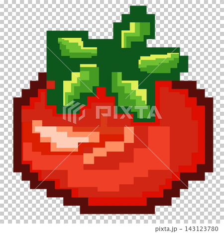 Pixel art fresh red tomato vegetable healthy organic food retro game element sticker print visual graphic clipart artwork design icon element illustration Pixel art fresh red tomato vegetable healthy organic food retro game element sticker print visual graphic clipart artwork design icon element illustration 143123780