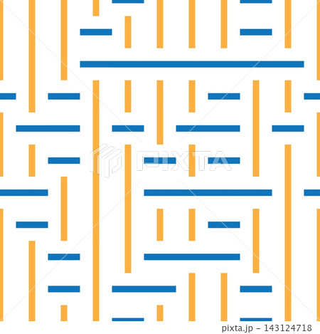 Seamless pattern with orange and blue segments (2) Seamless pattern with orange and blue segments (2) 143124718