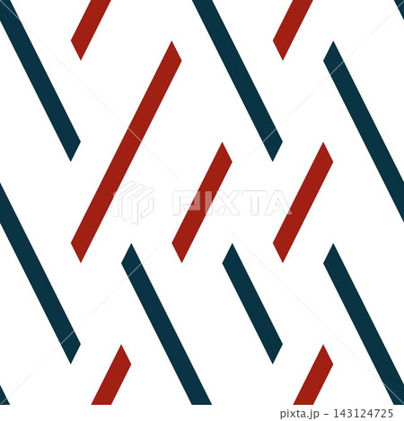 Seamless pattern with red and green oblique lines 143124725