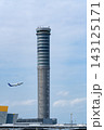 飛行機（Airplane）、空港周辺の風景（Landscape near Airport） 143125171