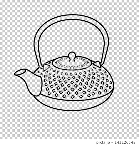 シンプルな急須のイラスト シンプルな急須のイラスト 143126548