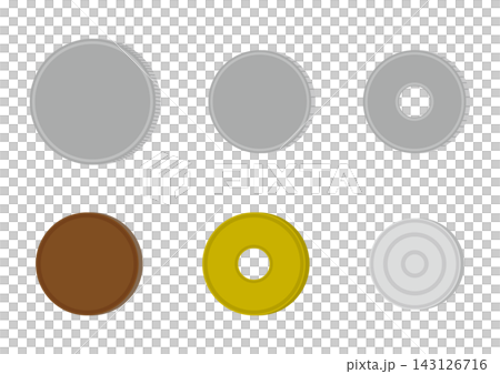 Japanese coin image set, no numbers version Japanese coin image set, no numbers version 143126716