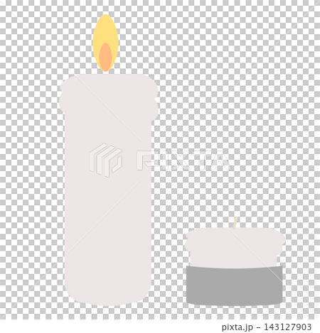 簡單可愛的蠟燭插圖 143127903