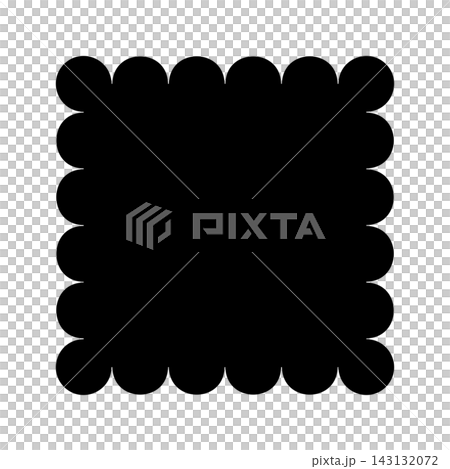 Simple cookie cutter illustration, square shape, with copy space and transparent background. Simple cookie cutter illustration, square shape, with copy space and transparent background. 143132072