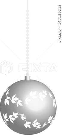 クリスマスの銀色のオーナメント 143133218