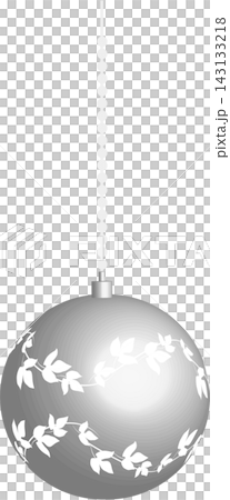 クリスマスの銀色のオーナメント 143133218