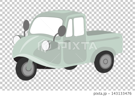 可愛的復古三輪車插圖 可愛的復古三輪車插圖 143133476