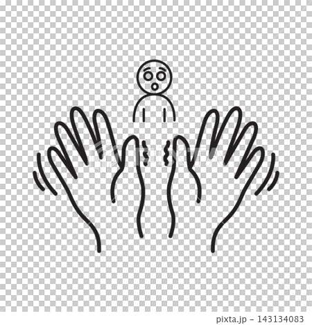scared, frightened, hand 143134083