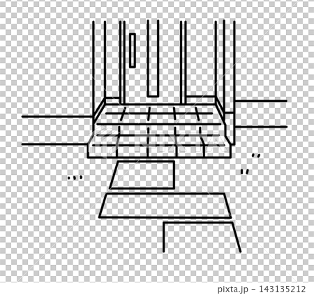 Entrance approach_line drawing 143135212