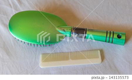 Green Hair Brush Comb Green Hair Brush Comb 143135573