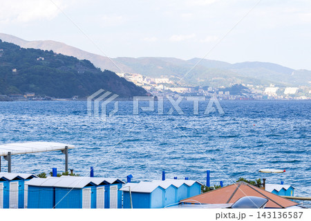 イタリアのリビエラ海岸の風景 イタリアのリビエラ海岸の風景 143136587