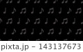 音符のシンプルな繰り返し背景模様 143137673