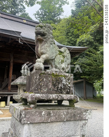 伝統的な神社の狛犬 伝統的な神社の狛犬 143138108