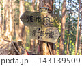 兵庫県丹波篠山市の弥十郎ヶ嶽 登山道の案内標識 畑市コース※作品コメント欄に撮影位置 143139509