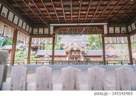 京都のお寺での紅葉の写真 143142463