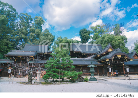 京都のお寺での紅葉の写真 京都のお寺での紅葉の写真 143142468