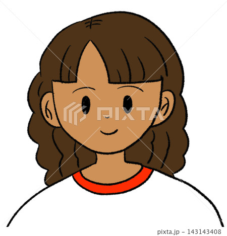 外国の女の子のイラスト 143143408