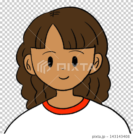 Illustration of a foreign girl Illustration of a foreign girl 143143408