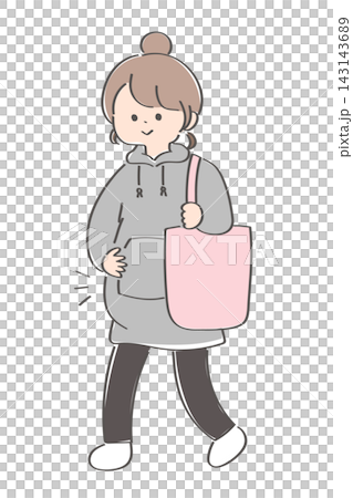 年輕孕婦的插圖 年輕孕婦的插圖 143143689