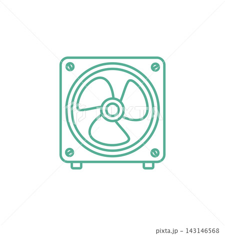 Fan Icon Vector Template Illustration Design 143146568