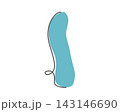 手描きのシンプルなふきだし7(青) 手描きのシンプルなふきだし7(青) 143146690