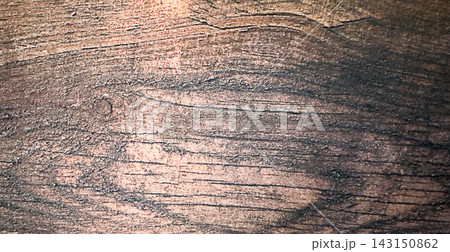 Natural wood texture background with rough brown surface, timber material, woodworking, industry and sustainable design. 143150862