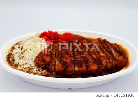 カツカレーのクローズアップ カツカレーのクローズアップ 143151936